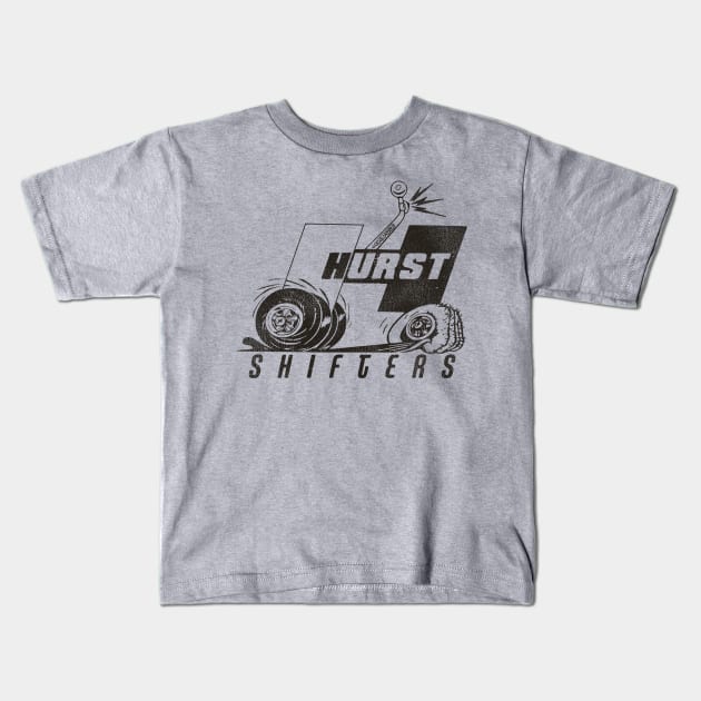 Hurst Drag Racing Shifters Kids T-Shirt by darklordpug